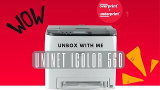 Uninet iColor 560 White Toner Printer Unboxing and setup [upl. by Danais]