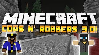 Minecraft NEW Cops amp Robbers 30 2 wSky Jerome Deadlox amp Setosorcerer [upl. by Nnylarat]