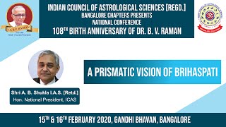 A Prismatic Vision of Brihaspati  Prof AB Shukla Hon National President ICAS  Astrology Series [upl. by Eirrehc]