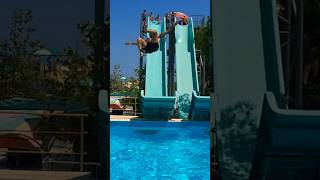 🇹🇷 Sliding into Fun at Dolusu Aquapark 🌊 aquaparkfun dolusuaquapark waterslides [upl. by Aerdnaed]