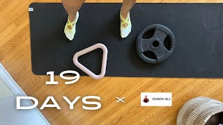 220 FULL BODY no music Self challenge for 20 days by coach Tamara CoachAli [upl. by Anelle]