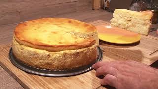 Käsekuchen ohne Boden  einfaches Rezept mit Quark und Mascarpone [upl. by Kacie]