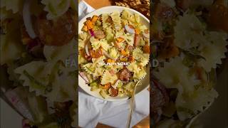 Cozy Fall Pasta Salad Recipe on emmasplatecom pasta recipe pastasalad fallrecipes [upl. by Nosinned]