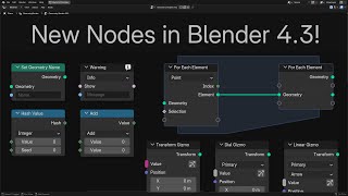 Blender 43 New Geometry Nodes [upl. by Akcire24]