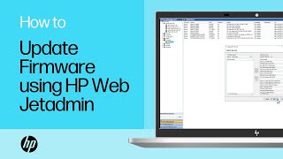 How to update firmware using HP Web Jetadmin WJA  HP Support [upl. by Yadsnil470]