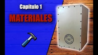 Cómo HACER un CAJÓN FLAMENCO y PERUANO 🛠 01 MATERIALES 🛠 [upl. by Emmye]