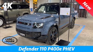 Land Rover Defender 110 2022  FIRST look amp FULL review 4K  Exterior  Interior P400e PRICE [upl. by Etnelav]