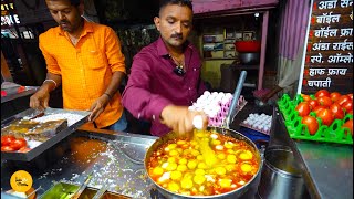 Biggest 50 Eggs Bhurji Making In Sangli Maharashtra Rs 35 Only l Sangli Street Food [upl. by Montana]