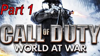 Call of Duty World at War Walkthrough Gameplay  Part 1 [upl. by Ilehs10]