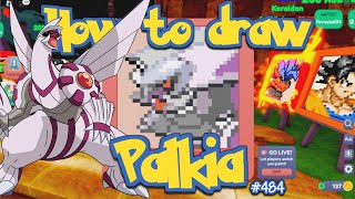 HOW TO DRAW PALKIA  STARVING ARTIST  ROBLOX [upl. by China]