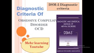 OCD diagnostic criteria in DSM5 urduhindi lecture [upl. by Carnay]