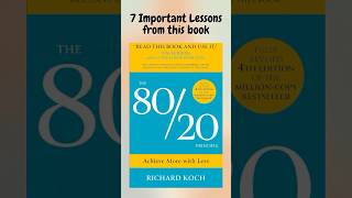 7 Lessons from The 8020 Principle AudiobookZone shorts 8020rule [upl. by Stonwin872]