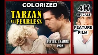 Tarzan the Fearless 1933 Buster Crabbe COLORIZED and Upscaled to 4K Adventure Family [upl. by Nada198]