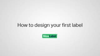 NiceLabel 2017  Design your first label [upl. by Marlowe115]