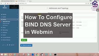 Tutorial Webmin 3  How To Configure BIND DNS Server in Webmin [upl. by Carnes516]