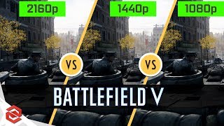 Battlefield V 2160p vs 1440p vs 1080p  Graphics Comparison [upl. by Enillebyam]