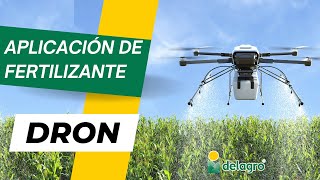 Aplicación de fertilizantes con dron en maiz 🌽 [upl. by Jahn]