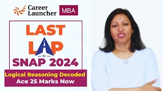 SNAP 2024 Complete Logical Reasoning  Expected Questions for SNAP Exam  Last Lap to SNAP 2024 [upl. by Airak]