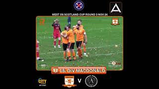 Goal Div Macdonald v Ashfield AFC West Cup Nov 24🟠⚫️ [upl. by Elegna]