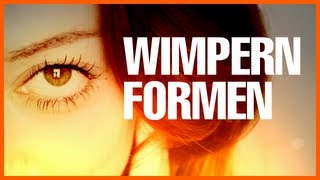 ♥ Wimpern formen ohne Zange ♥ So benutze ich den Wimpernformer [upl. by Annoyik]