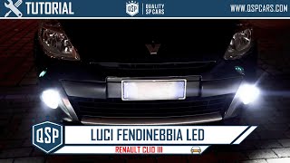 Video Montaggio Lampadine LED QSPCARS su Fendinebbia Renault Clio 3  Conversione Luci H11 [upl. by Curtis]