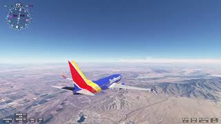 Flight Simulator Southwest Boeing 737  700 San Jose SJC  Phoenix PHX Arrival SWA2728 [upl. by Malan]