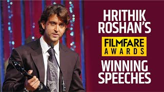 Hrithik Roshan’s Filmfare Award Winning Speeches  Birthday Special  Filmfare Awards [upl. by Meng]