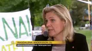 Almedalen 2012  Anders Borg M och Magdalena Andersson S debatterar ekonomin [upl. by Anaderol257]