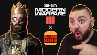 BURGER KING X CALL OF DUTY BURGER TOWN KING OPERATOR SKIN [upl. by Bridges]