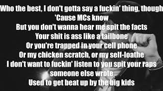 Logic Homicide but its Eminem verse only with Lyrics [upl. by Krasnoff478]