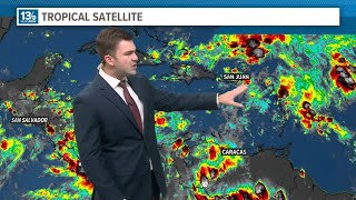 Subtropical Storm Patty has formed two areas of investigation in Caribbean [upl. by Zednanreh]