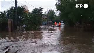 Rescue efforts underway as floods hit Romanias Cudalbi  AFP [upl. by Gut420]