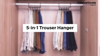 InnovaGoods Home Organize 5in1 Trouser Hanger [upl. by Abagael]