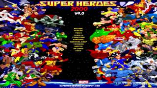 Super Heroes 2000 ver 41 MUGEN Marvel  XMen  DC Comics  Justice League [upl. by Keviv]