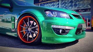 AMAZING LOWERED HSV MALOO CUSTOM KOYA WHEELS KUMHO TYRES XYZ COILOVERS [upl. by Lamahj]