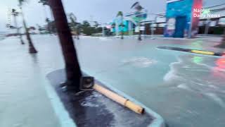 Scenes from Tampa St Petersburg Naples and Cape Coral as Hurricane Helene impacts Florida [upl. by Lletnohs]