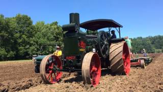 Rumely Oilpull 4060 Z plowing at 2017 Rushville Indiana tractor show [upl. by Fesuoy]