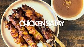 CHICKEN SATAY RECIPE [upl. by Enrev81]