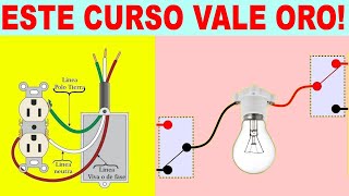 APRENDA A CONECTAR UN TOMACORRIENTE CON UN INTERRUPTOR Y UN FOCO [upl. by Wehner]