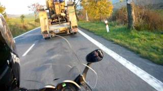 Aprilia Atlantic 250 overtaking truck [upl. by Atteroc]