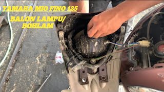 Cara memasang lampu depan Fino 125 [upl. by Akiv350]