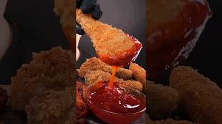 ASMR Fried Chicken amp Spicy Sauce MUKBANG [upl. by Ellened]