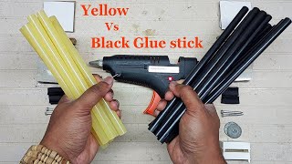 Glue Stick ComparisonThemisto Yellow Vs Black Glue stick On different Materials [upl. by Lonni]