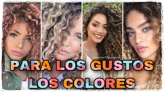 TINTES IDEALES PARA QUE RESALTE TU CABELLO RIZADO TOMA NOTA Y LUCE ESPLÉNDIDA 📙🖋💫💫 [upl. by Nahbois]