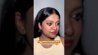 Halloween EYELINER Ideas 🎃💀 halloweenmakeuplook eyelinerhack eyelinertutorial eyemakeuptips [upl. by Parrnell]