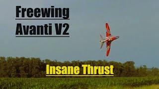 Freewing Avanti S V2 Versatile Flight Demonstration  80mm EDF Jet with More Thrust [upl. by Nnaeirual]