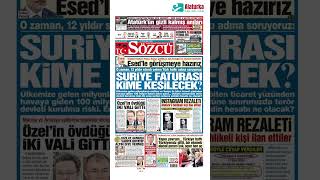 Sözcü Gazetesi 1 Sayfa  20 Eylül 2024 [upl. by Alludba970]