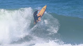 Zack Flores Surfing 80s board  RAW CLIPS [upl. by Anihcak]