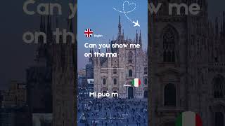 Show me the map italianforforeigners languagelearning travelphrase travel milan duomomilano [upl. by Eiramenna994]