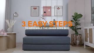 How to Assemble the Emma Sofa Bed [upl. by Ahseyk478]